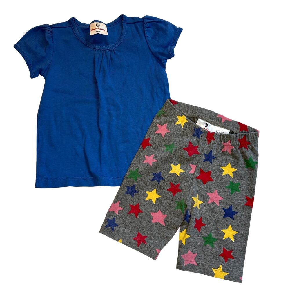 Hanna Andersson Two-Piece Star Short Outfit 90